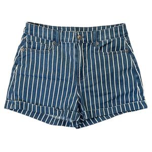American Eagle pinstripe mom shorts